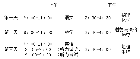 2025年重慶中考考試時間、考試安排相關詳情2025年重慶中考考試時間、考試安排相關詳情